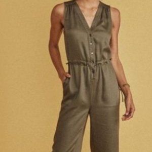 Marine Layer Army Green Jumpsuit